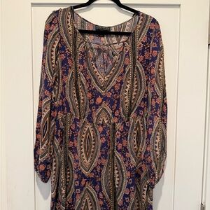 Forever 21 Paisley Print Plus Size Dress